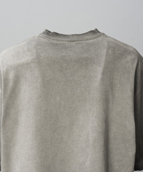 MAISON SPECIAL(メゾンスペシャル)の「《UNISEX》Cold-Dye Prime-Over Crew Neck Short Sleeve T-Shirt/コールドダイプライムオーバークルーネックTシャツ【MAISON SPECIAL/メゾンスペシャル】(Tシャツ/カットソー・メンズ・グレイッシュベージュ/ブラック・0/1/2)」の17枚目の写真