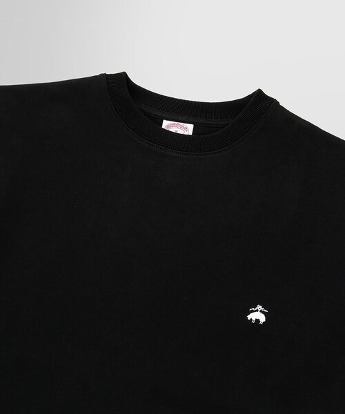 BROOKS BROTHERS（ブルックスブラザーズ）の「USAコットンジャージー ヘビーウェイト GFロゴ Tシャツ（Tシャツ/カットソー・メンズ・ブラック・LARGE/SMALL/MEDIUM）」の2枚目の写真