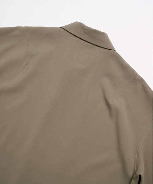 PUBLIC TOKYO(パブリックトウキョウ)の「【セットアップ可】TRIXIONウーリーシャツブルゾンショートスリーブ /半袖/夏服/ウォッシャブル/防シワ/大人気/セットアップ(シャツ/ブラウス・メンズ・ベージュ/オリーブ/ブラック・1/2)」の14枚目の写真