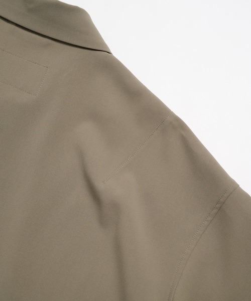 PUBLIC TOKYO(パブリックトウキョウ)の「【セットアップ可】TRIXIONウーリーシャツブルゾンショートスリーブ /半袖/夏服/ウォッシャブル/防シワ/大人気/セットアップ(シャツ/ブラウス・メンズ・ベージュ/オリーブ/ブラック・1/2)」の15枚目の写真