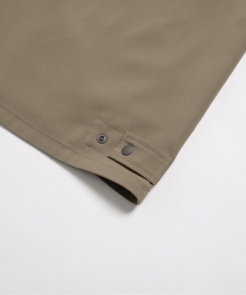 PUBLIC TOKYO(パブリックトウキョウ)の「【セットアップ可】TRIXIONウーリーシャツブルゾンショートスリーブ /半袖/夏服/ウォッシャブル/防シワ/大人気/セットアップ(シャツ/ブラウス・メンズ・ベージュ/オリーブ/ブラック・1/2)」の16枚目の写真