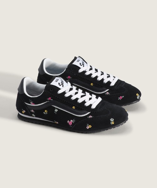 VANS(バンズ)の「スーパーロープロ フローラル / Super Lowpro FLORAL EMBROIDERY VN001133B9P1(スニーカー・メンズ・ブラック・6/9/8.5/6.5/5/7/5.5/4.5)」の6枚目の写真
