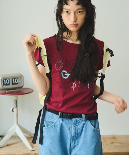LAYERED LIKE CUT S/S TOPS レイヤードライクカットショートスリーブ