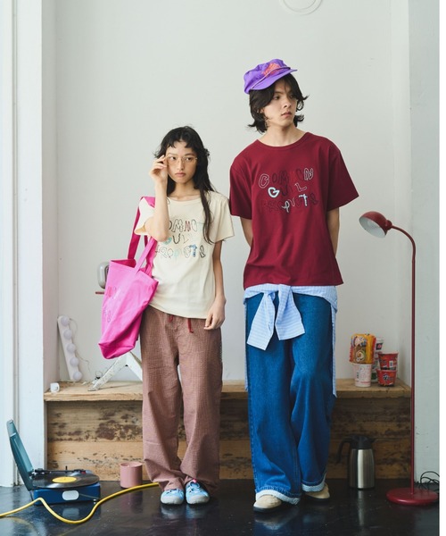 common gull products.(コモンガルプロダクツ)の「ぬるくゆるいcommon gull products. tee(Tシャツ/カットソー・レディース・アイボリー/ボルドー/マスタード・SMALL/MEDIUM/LARGE)」の14枚目の写真