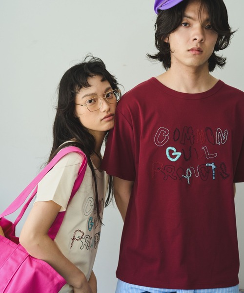 common gull products.(コモンガルプロダクツ)の「ぬるくゆるいcommon gull products. tee(Tシャツ/カットソー・レディース・アイボリー/ボルドー/マスタード・SMALL/MEDIUM/LARGE)」の15枚目の写真