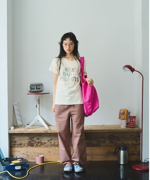 common gull products.(コモンガルプロダクツ)の「ぬるくゆるいcommon gull products. tee(Tシャツ/カットソー・レディース・アイボリー/ボルドー/マスタード・SMALL/MEDIUM/LARGE)」の17枚目の写真