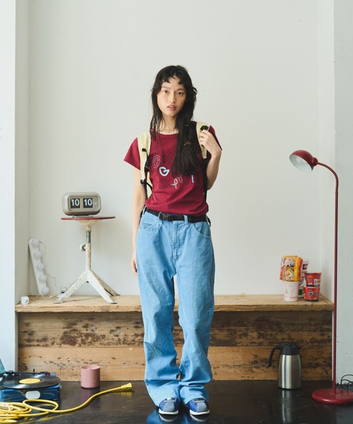 common gull products.(コモンガルプロダクツ)の「ぬるくゆるいcommon gull products. tee(Tシャツ/カットソー・レディース・アイボリー/ボルドー/マスタード・SMALL/MEDIUM/LARGE)」の22枚目の写真
