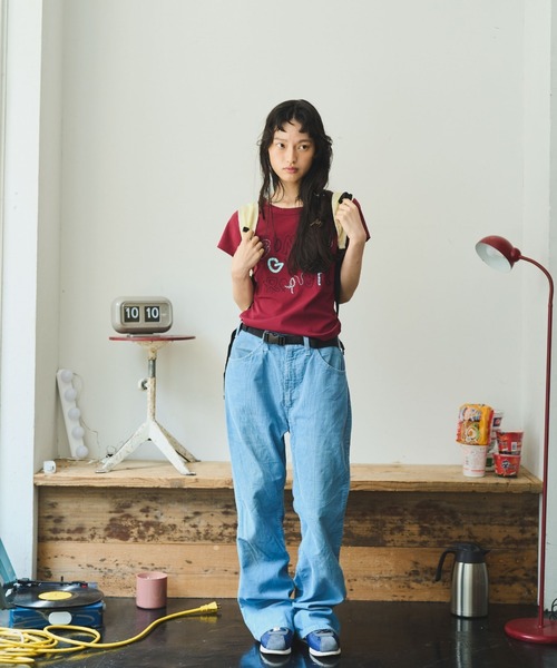 common gull products.(コモンガルプロダクツ)の「ぬるくゆるいcommon gull products. tee(Tシャツ/カットソー・レディース・アイボリー/ボルドー/マスタード・SMALL/MEDIUM/LARGE)」の21枚目の写真