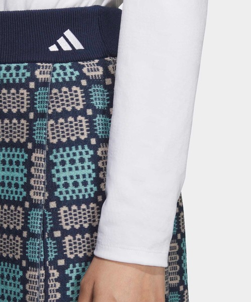 adidas（アディダス）の「トラディショナルパターン ニットスカート【adidas Golf/アディダスゴルフ】（スカート・レディース・ネイビー・X-LARGE/SMALL/MEDIUM/LARGE）」の3枚目の写真