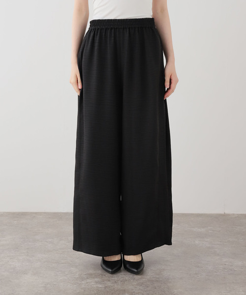 La TOTALITE(ラトータリテ)の「【洗える】タックワイドパンツ(その他パンツ・レディース・ブラック/レッド/チャコールグレー・FREE)」の10枚目の写真
