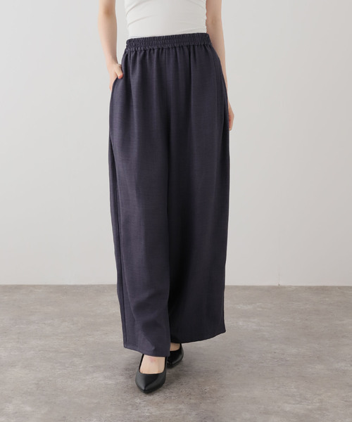 La TOTALITE(ラトータリテ)の「【洗える】タックワイドパンツ(その他パンツ・レディース・ブラック/レッド/チャコールグレー・FREE)」の20枚目の写真