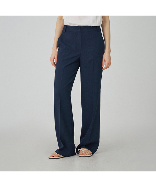 MERCIANNES(メルシアンエス)の「クラシックストレートスラックス_MC5TPN4(スラックス・レディース・ネイビー・M/L/S/M)」の1枚目の写真
