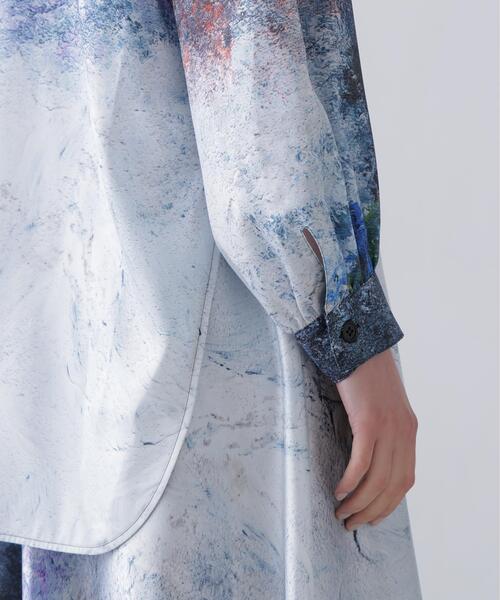 ADORE（アドーア）の「◆オイルペインティングアートプリントブラウス（シャツ/ブラウス・レディース・ネイビー・38）」の9枚目の写真