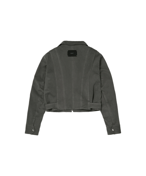 DEINET（ダイニット）の「DEINET BELTED COTTON JACKET IN CHARCOAL（その他アウター・レディース・その他・FREE）」の3枚目の写真