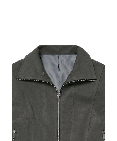 DEINET（ダイニット）の「DEINET BELTED COTTON JACKET IN CHARCOAL（その他アウター・レディース・その他・FREE）」の4枚目の写真