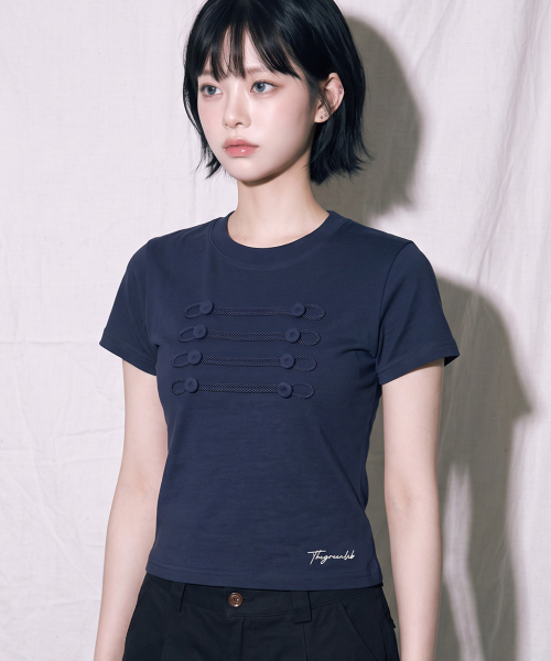 THE GREEN LAB（ザグリーンラボ）の「ナポレオンボタンポイント半袖[ホワイト]（Tシャツ/カットソー・レディース・その他・FREE）」の11枚目の写真
