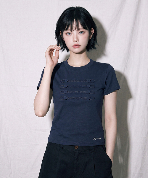 THE GREEN LAB（ザグリーンラボ）の「ナポレオンボタンポイント半袖[ホワイト]（Tシャツ/カットソー・レディース・その他・FREE）」の12枚目の写真