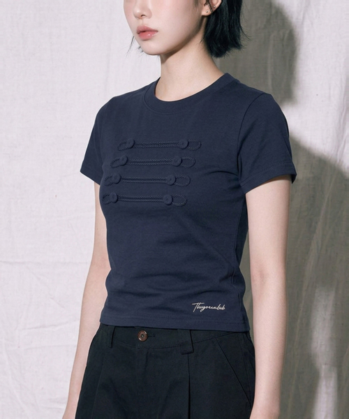 THE GREEN LAB（ザグリーンラボ）の「ナポレオンボタンポイント半袖[ホワイト]（Tシャツ/カットソー・レディース・その他・FREE）」の13枚目の写真