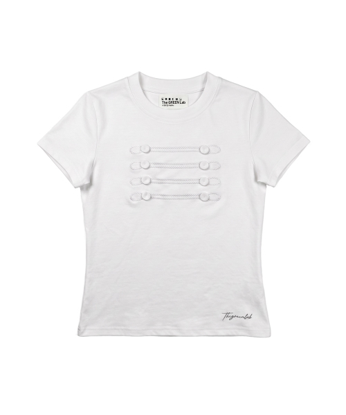 THE GREEN LAB（ザグリーンラボ）の「ナポレオンボタンポイント半袖[ホワイト]（Tシャツ/カットソー・レディース・その他・FREE）」の14枚目の写真