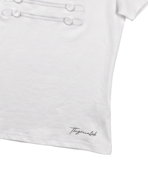 THE GREEN LAB（ザグリーンラボ）の「ナポレオンボタンポイント半袖[ホワイト]（Tシャツ/カットソー・レディース・その他・FREE）」の16枚目の写真
