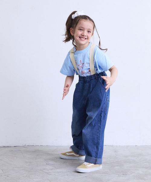 MARKEY'S（マーキーズ）の「プリントワイド半袖Tシャツ（Tシャツ/カットソー・キッズ・ホワイト/杢グレー/ライトブルー・XS/S/M/L/LL）」の12枚目の写真