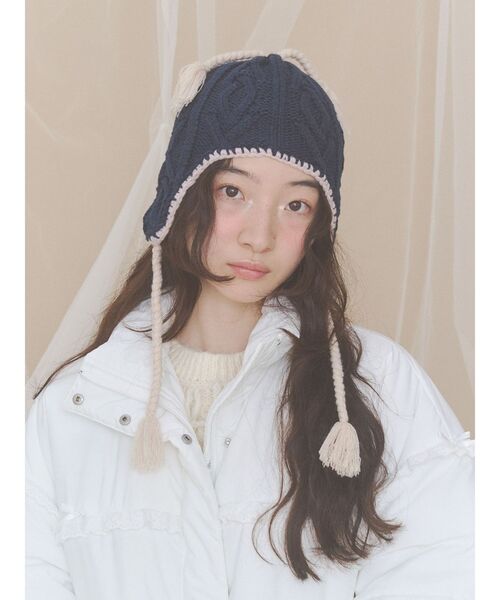 pixie earflap hat（ニットキャップ/ビーニー）｜merry jenny（メリー