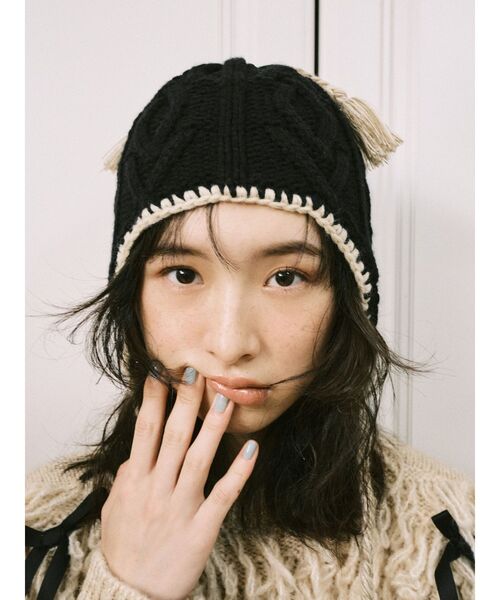 pixie earflap hat（ニットキャップ/ビーニー）｜merry jenny（メリー