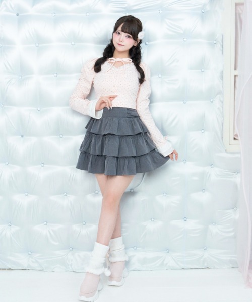 LAFARY(ラファリー)の「ドットカットトップス(Tシャツ/カットソー・レディース・ピンク/ブルー/ホワイト・FREE)」の15枚目の写真