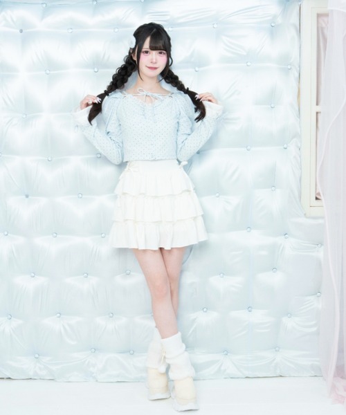 LAFARY(ラファリー)の「ドットカットトップス(Tシャツ/カットソー・レディース・ピンク/ブルー/ホワイト・FREE)」の17枚目の写真