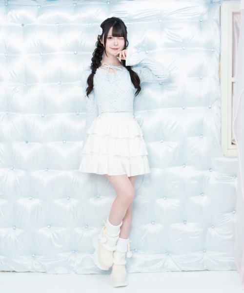 LAFARY(ラファリー)の「ドットカットトップス(Tシャツ/カットソー・レディース・ピンク/ブルー/ホワイト・FREE)」の20枚目の写真