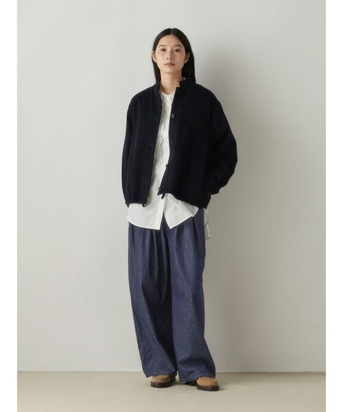 MidiUmi(ミディウミ)の「MidiUmi デニムワイドタックパンツ(その他パンツ・レディース・ライトブルー/ネイビー・FREE)」の15枚目の写真