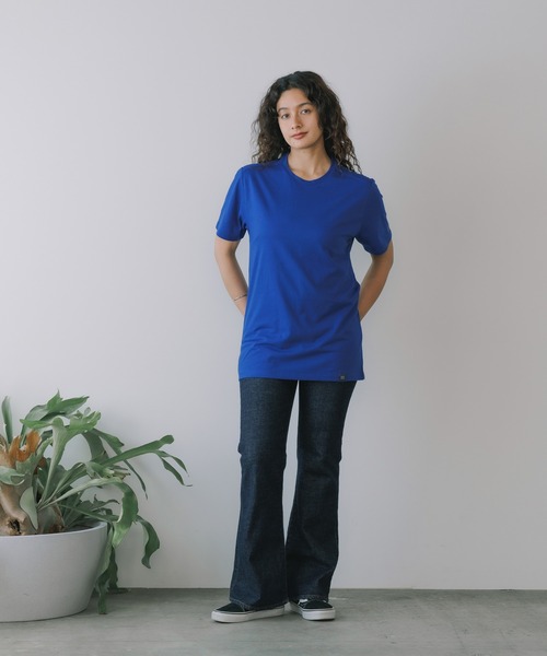 NEW ERA（ニューエラ）の「NEW ERA/ニューエラ MEN'S S/S TEE シンプルワンポイント オーバーサイズ 無地 ロゴT 半袖Tシャツ メンズ 夏物 夏服（Tシャツ/カットソー・メンズ・ロイヤルブルー・L/S/M）」の5枚目の写真