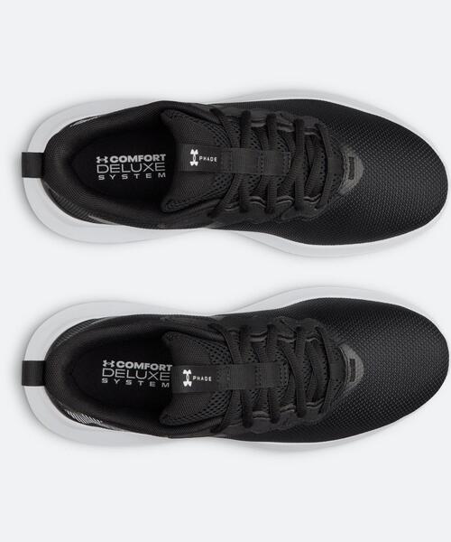 UNDER ARMOUR(アンダーアーマー)の「UAフェード RN 4(ランニング/メンズ)(スニーカー・メンズ・ブラック・30.0cm/28.5cm/26.0cm/25.5cm/26.5cm/27.5cm/25.0cm/27.0cm/29.0cm/28.0cm)」の3枚目の写真