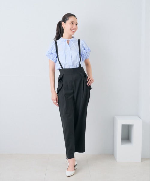 Neige(ネージュ)の「ホイップフリルボウタイブラウス(シャツ/ブラウス・レディース・ピンク/ブルー・ONE SIZE)」の5枚目の写真