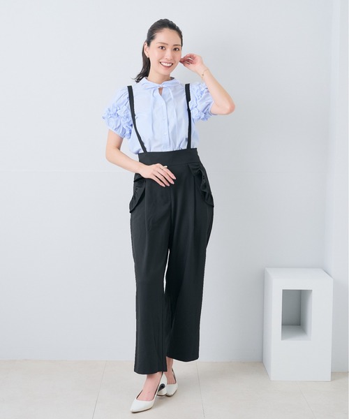 Neige(ネージュ)の「ホイップフリルボウタイブラウス(シャツ/ブラウス・レディース・ピンク/ブルー・ONE SIZE)」の6枚目の写真