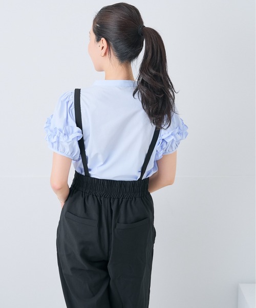 Neige(ネージュ)の「ホイップフリルボウタイブラウス(シャツ/ブラウス・レディース・ピンク/ブルー・ONE SIZE)」の10枚目の写真
