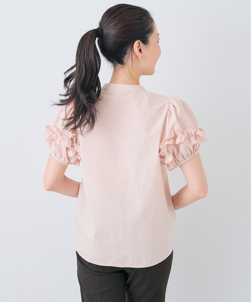 Neige(ネージュ)の「ホイップフリルボウタイブラウス(シャツ/ブラウス・レディース・ピンク/ブルー・ONE SIZE)」の15枚目の写真