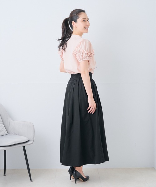 Neige(ネージュ)の「ホイップフリルボウタイブラウス(シャツ/ブラウス・レディース・ピンク/ブルー・ONE SIZE)」の18枚目の写真