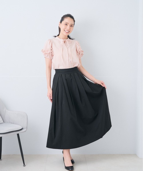Neige(ネージュ)の「ホイップフリルボウタイブラウス(シャツ/ブラウス・レディース・ピンク/ブルー・ONE SIZE)」の17枚目の写真