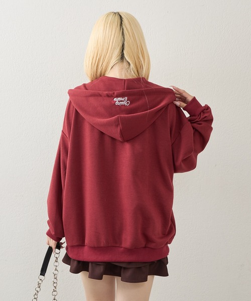 Another Branch olive des olive(アナザーブランチオリーブデオリーブ)の「裏毛BIGロゴZIPパーカー(パーカー・レディース・ブラウン/ネイビー/ボルドー/モカ/トップグレー・FREE)」の10枚目の写真