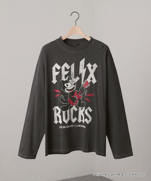 Alfred Alex(アルフレッドアレックス)の「<Exclusive> FELIX THE CAT Iconic Graphic L/S Tee / フィリックス・ザ・キャット 別注 ヴィンテージライク グラフィックロンT(Tシャツ/カットソー・メンズ・ブラック/ブラック系/ブラック系2・L/M)」の21枚目の写真