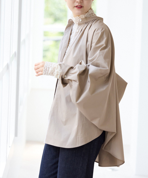 IENA(イエナ)の「ポンチョブラウス(シャツ/ブラウス・レディース・ベージュ/ブラウン・FREE)」の17枚目の写真