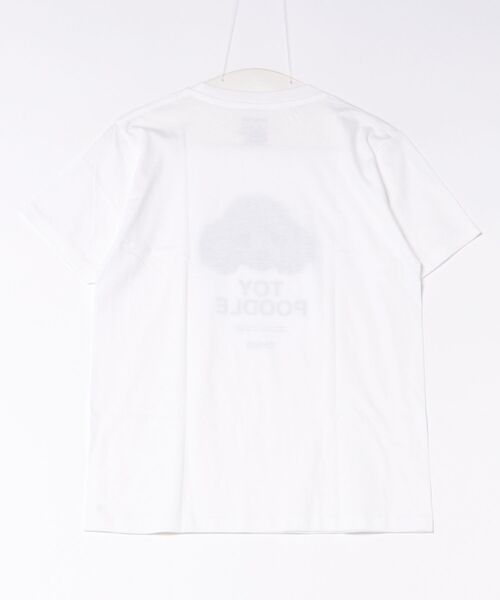 Moftique(モフティック)の「Moftique(モフティック) エントリーモデル 半袖Tシャツ アニマル トイプードル ブラック 犬 ドッグ ペット インクジェットプリント 褪せ感 4.0オンス 薄手 トップス カットソー 夏 カジュアル レディース ユニセックス(Tシャツ/カットソー・レディース・ホワイト・S)」の2枚目の写真