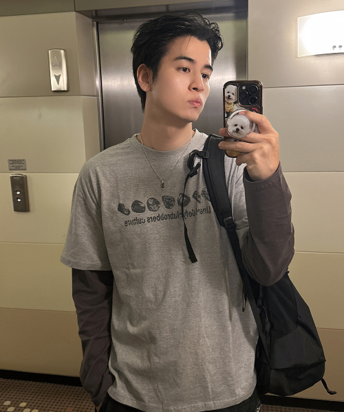 DEFYCLUBROBBERS(ディファイクラブロバース)の「LINE OF DEFY レイヤードロングスリーブ メランジ(Tシャツ/カットソー・レディース・ミックスグレー・MEDIUM/LARGE)」の3枚目の写真