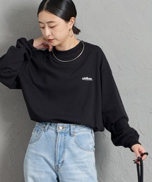 [THOUSAND MILE/サウザンドマイル] T/Cジャージー ワンポイントロゴ刺繍ロンT