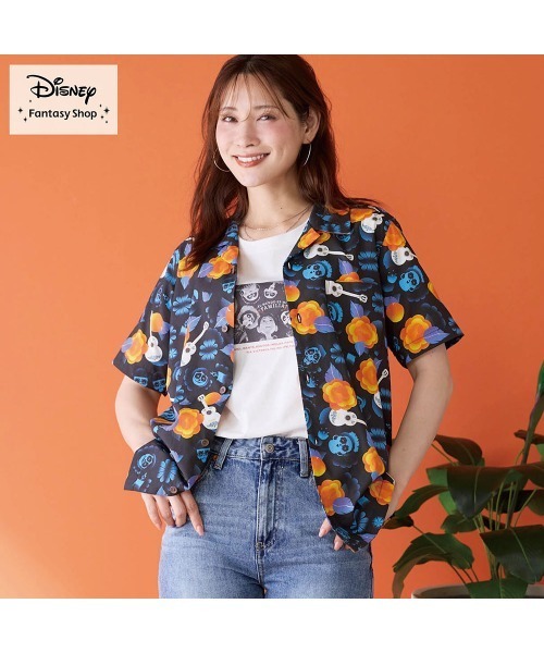 Disney（ディズニー）の「ユニセックス総柄半袖シャツ「リメンバー・ミー」（シャツ/ブラウス・レディース・ブラック系その他・S/LL/L/M）」の5枚目の写真