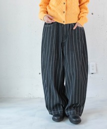 R4520 ピンストライプデニムのオームパンツ
