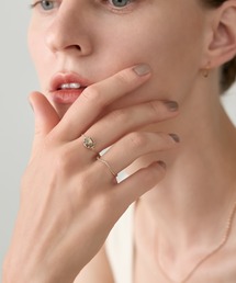 K10クォーツ/シェルチェーンリング