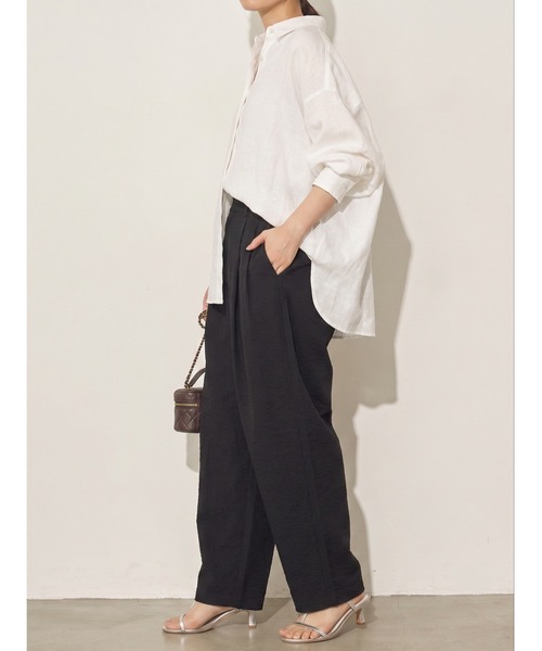 Day and Grade(デイアンドグレイド)の「撥水シワ加工ストレッチイージーコクーンワイドパンツ / 軽量(その他パンツ・レディース・アイボリー/ライトカーキ/ブラック・FREE)」の8枚目の写真