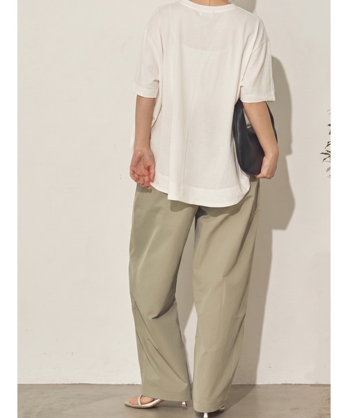 Day and Grade(デイアンドグレイド)の「撥水シワ加工ストレッチイージーコクーンワイドパンツ / 軽量(その他パンツ・レディース・アイボリー/ライトカーキ/ブラック・FREE)」の12枚目の写真
